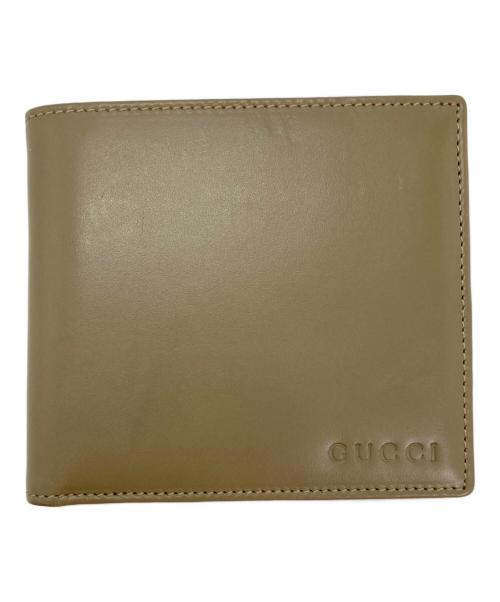 GUCCI（グッチ）GUCCI (グッチ) 2つ折り財布 ベージュの古着・服飾アイテム