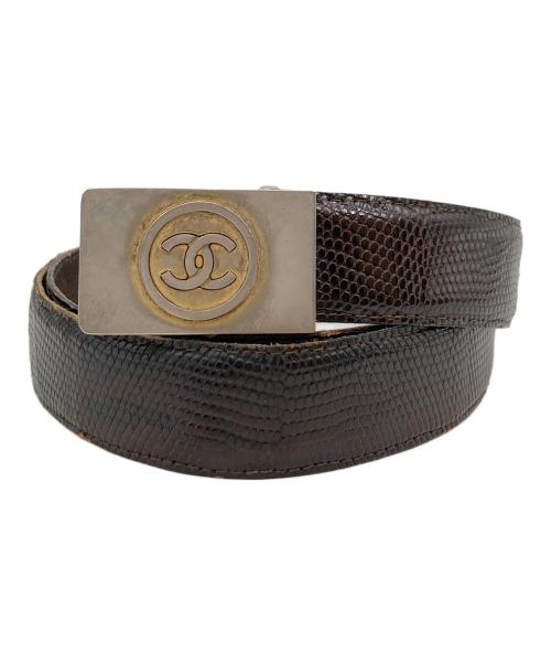 CHANEL（シャネル）CHANEL (シャネル) レザーベルト ブラウンの古着・服飾アイテム