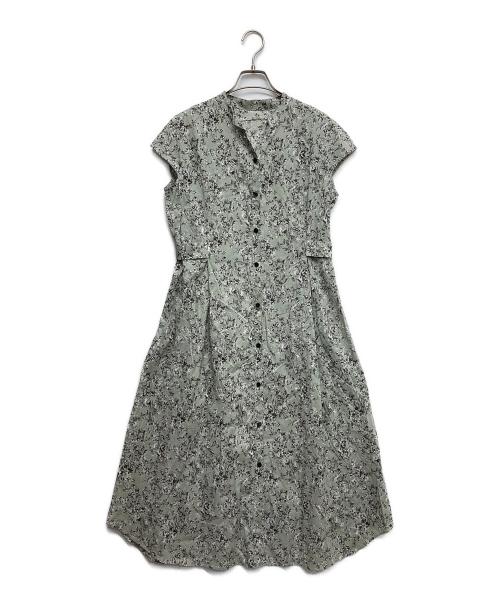 La TOTALITE（ラ ト―タリテ）La TOTALITE (ラ ト―タリテ) サイドタックスキッパーワンピース グリーン サイズ:38の古着・服飾アイテム