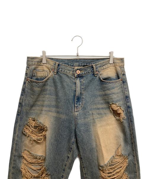 BGHB（バガーチ）BGHB (バガーチ) ダメージ加工デニムパンツ インディゴ サイズ:無しの古着・服飾アイテム