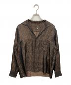 Needlesニードルズ）の古着「ITALIAN COLLAR SHIRT」｜ブラウン