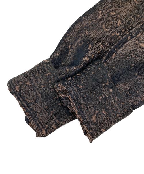 Needles（ニードルズ）Needles (ニードルズ) ITALIAN COLLAR SHIRT ブラウン サイズ:Lの古着・服飾アイテム