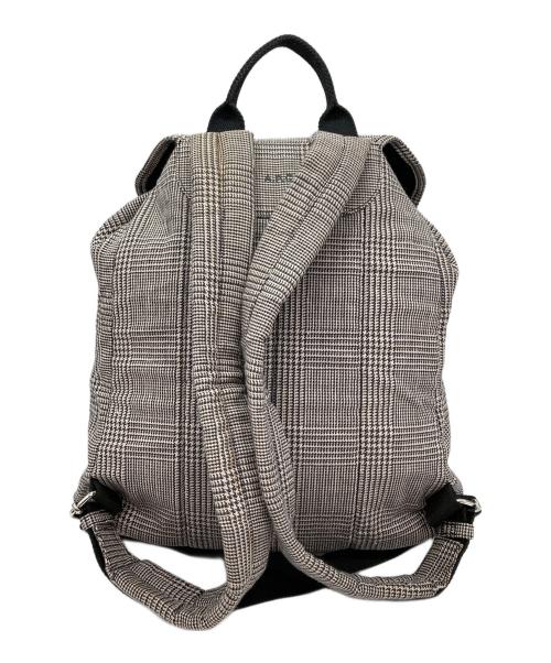 A.P.C.（アーペーセー）A.P.C. (アーペーセー) チェック柄バックパック グレーの古着・服飾アイテム