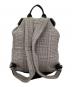A.P.C. (アーペーセー) チェック柄バックパック グレー：5000円
