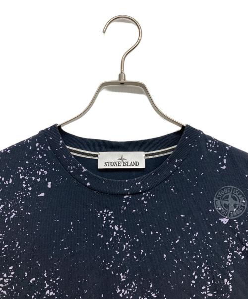STONE ISLAND（ストーンアイランド）STONE ISLAND (ストーンアイランド) プリントTシャツ ブラック サイズ:Mの古着・服飾アイテム