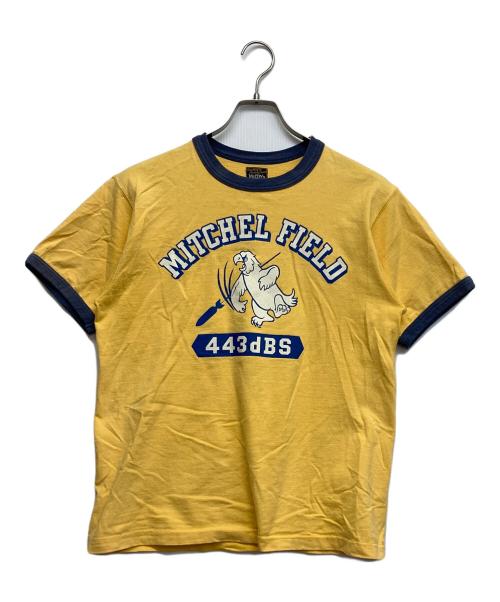 McCOY'S（マッコイズ）McCoy's (マッコイズ) リンガーTシャツ イエロー サイズ:40の古着・服飾アイテム