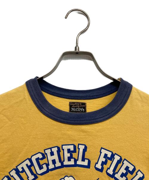 McCOY'S（マッコイズ）McCoy's (マッコイズ) リンガーTシャツ イエロー サイズ:40の古着・服飾アイテム