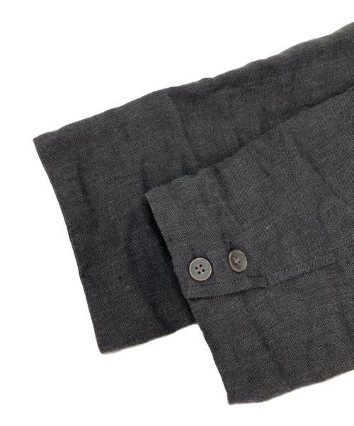 08MAB（ゼロハチマブ）08MAB (ゼロハチマブ) 9番手リネン多釦裏地付きジャケット ブラック サイズ:Fの古着・服飾アイテム