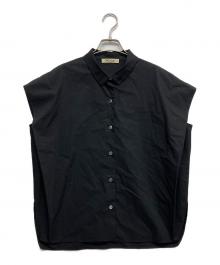 MOGA×SHOGO SEKINE（モガ×ショウゴ セキネ）の古着「コラボ 刺繍ノースリーブシャツ」｜ブラック