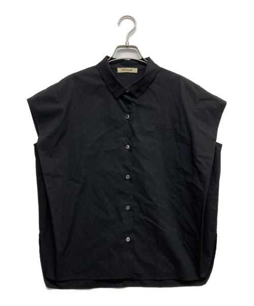 MOGA（モガ）MOGA (モガ) SHOGO SEKINE (ショウゴ セキネ) コラボ 刺繍ノースリーブシャツ ブラック サイズ:2の古着・服飾アイテム