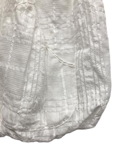 MOGA（モガ）MOGA (モガ) シアーチェックＪＱベスト ホワイト サイズ:2の古着・服飾アイテム