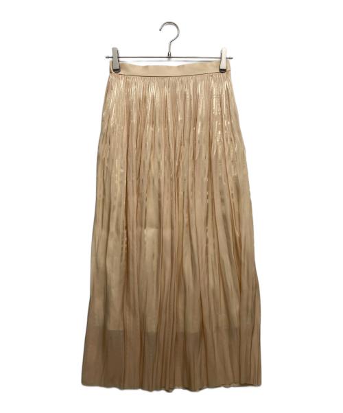 SACRA（サクラ）SACRA (サクラ) AIRY CRYSTAL SKIRT ベージュ サイズ:２の古着・服飾アイテム