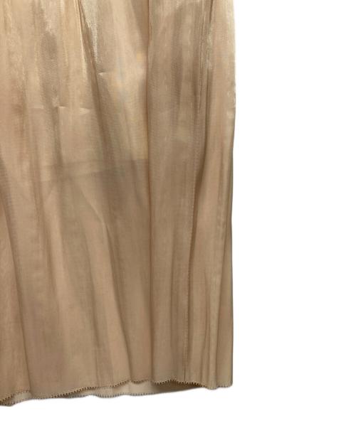 SACRA（サクラ）SACRA (サクラ) AIRY CRYSTAL SKIRT ベージュ サイズ:２の古着・服飾アイテム