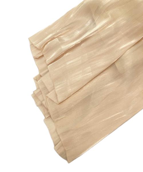 SACRA（サクラ）SACRA (サクラ) AIRY CRYSTAL SKIRT ベージュ サイズ:２の古着・服飾アイテム