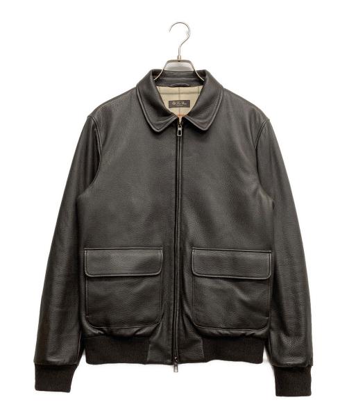 LORO PIANA（ロロピアーナ）LORO PIANA (ロロピアーナ) レザージャケット ブラウン サイズ:Sの古着・服飾アイテム
