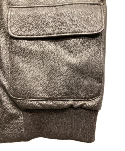 LORO PIANA（ロロピアーナ）LORO PIANA (ロロピアーナ) レザージャケット ブラウン サイズ:Sの古着・服飾アイテム