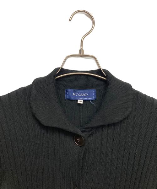 M'S GRACY（エムズグレイシー）M'S GRACY (エムズグレイシー) ロングカーディガン ブラック サイズ:40の古着・服飾アイテム
