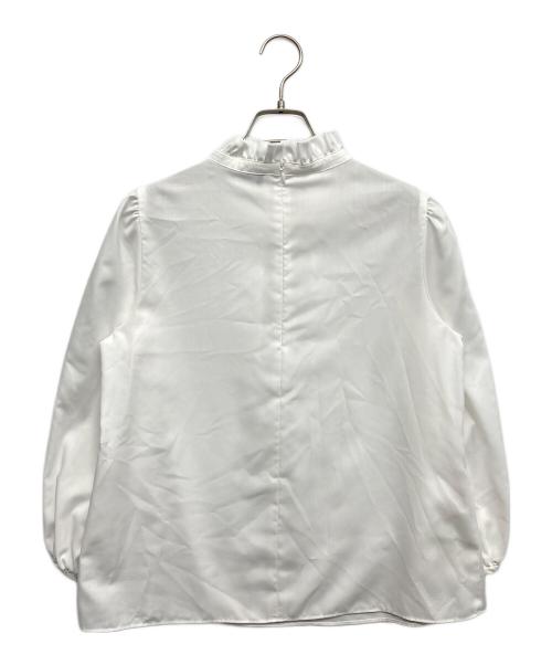 M'S GRACY（エムズグレイシー）M'S GRACY (エムズグレイシー) スタンドカラーブラウス ホワイト サイズ:40の古着・服飾アイテム