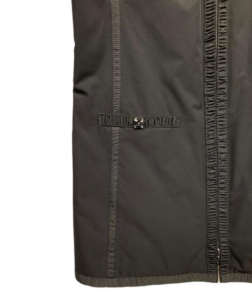 TO BE CHIC（トゥービーシック）TO BE CHIC (トゥービーシック) 中綿Wジップビジューコート ブラック サイズ:42の古着・服飾アイテム