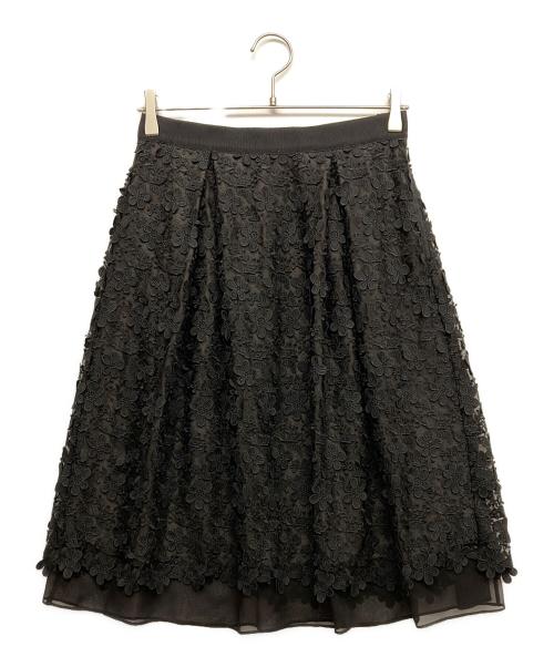 TO BE CHIC（トゥービーシック）TO BE CHIC (トゥービーシック) レーススカート ブラック サイズ:42 未使用品の古着・服飾アイテム