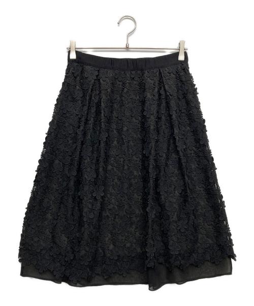 TO BE CHIC（トゥービーシック）TO BE CHIC (トゥービーシック) レーススカート ブラック サイズ:42 未使用品の古着・服飾アイテム