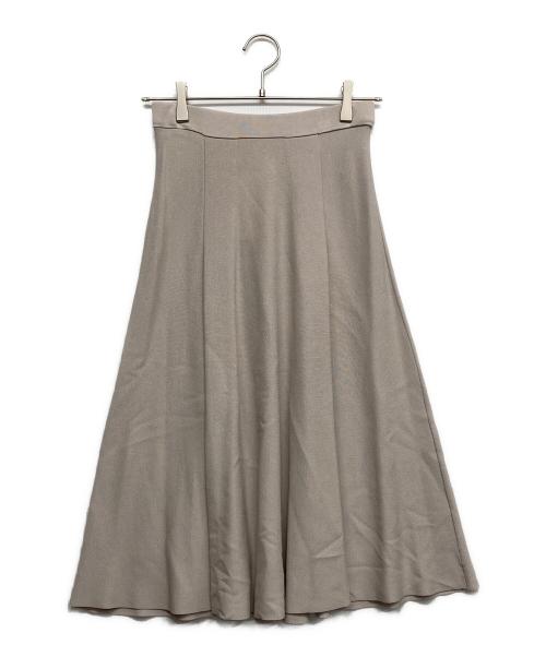 TO BE CHIC（トゥービーシック）TO BE CHIC (トゥービーシック) ニットスカート ベージュ サイズ:40 未使用品の古着・服飾アイテム