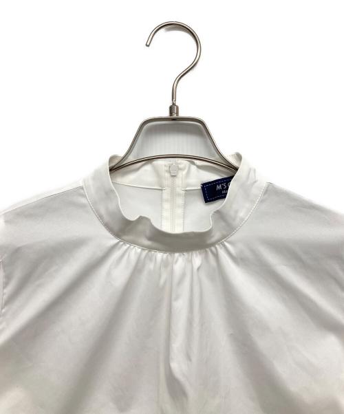 M'S GRACY（エムズグレイシー）M'S GRACY (エムズグレイシー) スタンドカラーブラウス ホワイト サイズ:40の古着・服飾アイテム