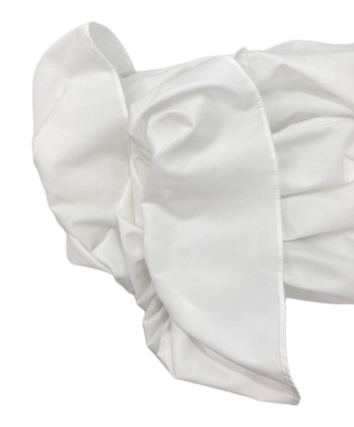 M'S GRACY（エムズグレイシー）M'S GRACY (エムズグレイシー) スタンドカラーブラウス ホワイト サイズ:40の古着・服飾アイテム