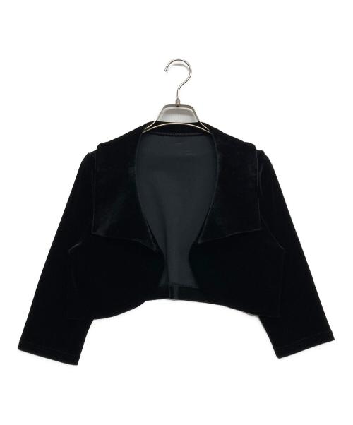 VELOUR NOIR by FOXEY NEWYORK（ベロア ノワール by フォクシー ニューヨーク）VELOUR NOIR by FOXEY NEWYORK (ベロア ノワール by フォクシー ニューヨーク) ベロアボレロ ブラック サイズ:42の古着・服飾アイテム