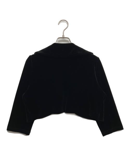 VELOUR NOIR by FOXEY NEWYORK（ベロア ノワール by フォクシー ニューヨーク）VELOUR NOIR by FOXEY NEWYORK (ベロア ノワール by フォクシー ニューヨーク) ベロアボレロ ブラック サイズ:42の古着・服飾アイテム