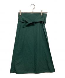 BACCA（バッカ）の古着「巻きスカート」｜グリーン