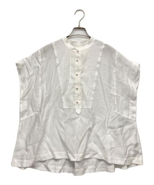 luay（ルアイ）luay (ルアイ) パール釦フレンチブラウス ホワイト サイズ:Fの古着・服飾アイテム