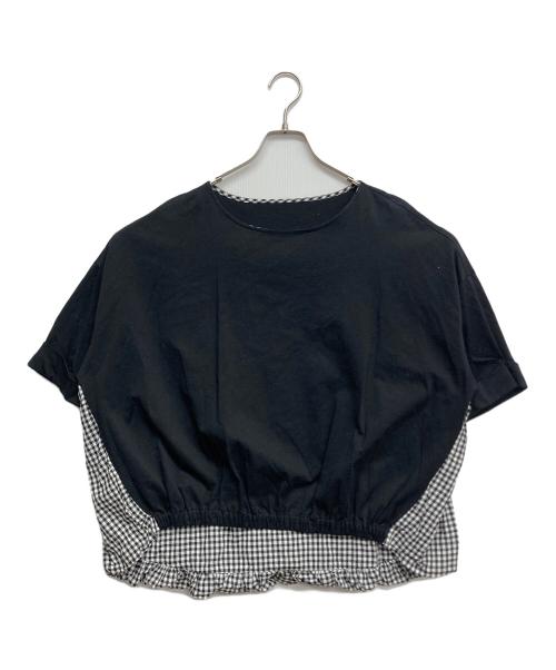 BEARDSLEY（ビアズリー）BEARDSLEY (ビアズリー) うしろぷっくりカットソー ブラック サイズ:Fの古着・服飾アイテム