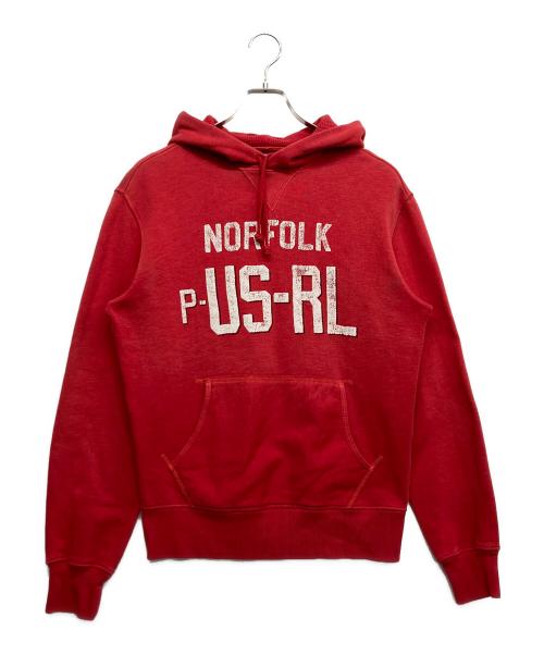 POLO RALPH LAUREN（ポロ・ラルフローレン）POLO RALPH LAUREN (ポロ・ラルフローレン) プルオーバーパーカー レッド サイズ:Sの古着・服飾アイテム
