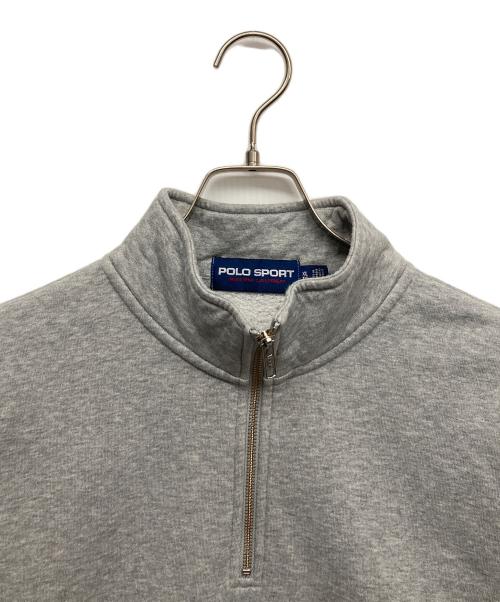 POLO SPORT（ポロスポーツ）POLO SPORT (ポロスポーツ) ハーフジップスウェット グレー サイズ:XLの古着・服飾アイテム