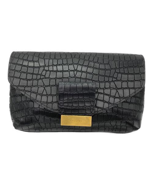 VISONE（ヴィゾーネ）VISONE (ヴィゾーネ) クラッチバッグ ブラックの古着・服飾アイテム