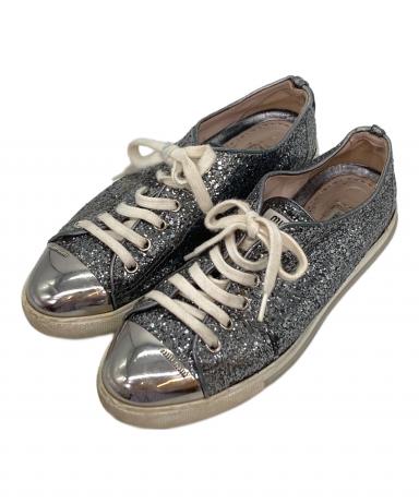 中古・古着通販】MIU MIU (ミュウミュウ) グリッターメタルトゥ