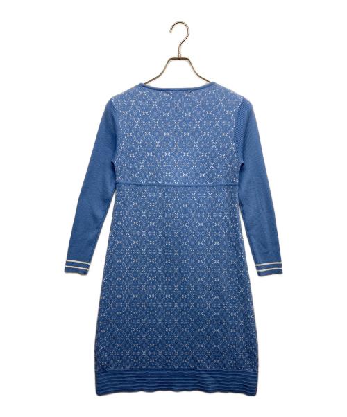 Super Beauty（スーパービューティ）Super Beauty (スーパービューティ) ニットワンピース ブルー サイズ:40の古着・服飾アイテム