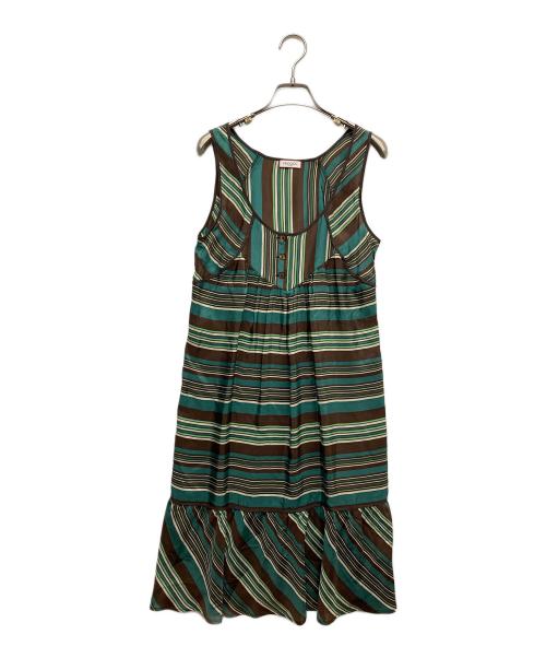 MAX&Co.（マックスアンドコー）MAX&Co. (マックスアンドコー) ノースリーブワンピース グリーン サイズ:40の古着・服飾アイテム