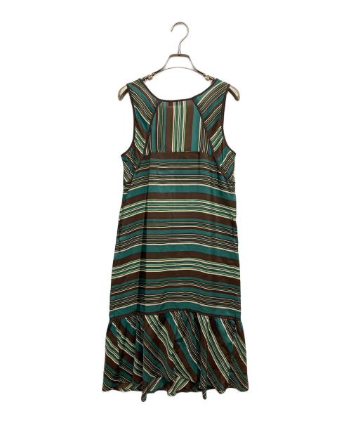 MAX&Co.（マックスアンドコー）MAX&Co. (マックスアンドコー) ノースリーブワンピース グリーン サイズ:40の古着・服飾アイテム