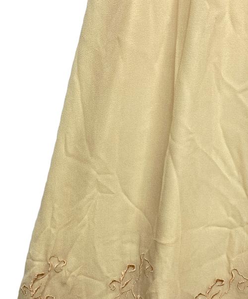 MARC JACOBS（マークジェイコブズ）MARC JACOBS (マークジェイコブス) シルクノースリーブワンピース イエロー サイズ:Mの古着・服飾アイテム