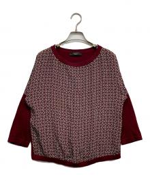 WEEKEND Max Mara（ウィークエンド マックスマーラ）の古着「切替ニット」｜レッド