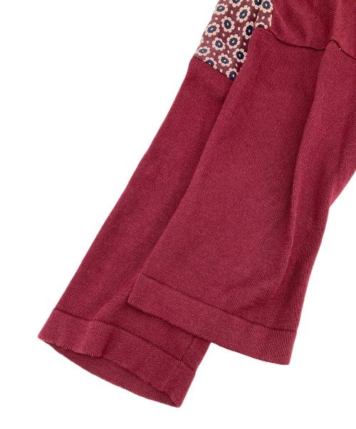 WEEKEND Max Mara（ウィークエンド マックスマーラ）WEEKEND Max Mara (ウィークエンド マックスマーラ) 切替ニット レッド サイズ:Sの古着・服飾アイテム