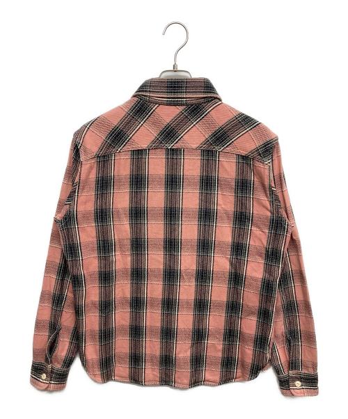 WEAR WELL（ウェアウェル）WEAR WELL (ウェアウェル) チェックネルシャツ ピンク サイズ:3の古着・服飾アイテム