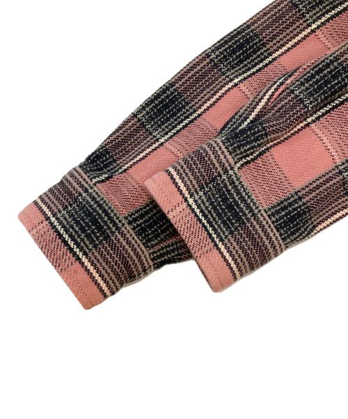 WEAR WELL（ウェアウェル）WEAR WELL (ウェアウェル) チェックネルシャツ ピンク サイズ:3の古着・服飾アイテム