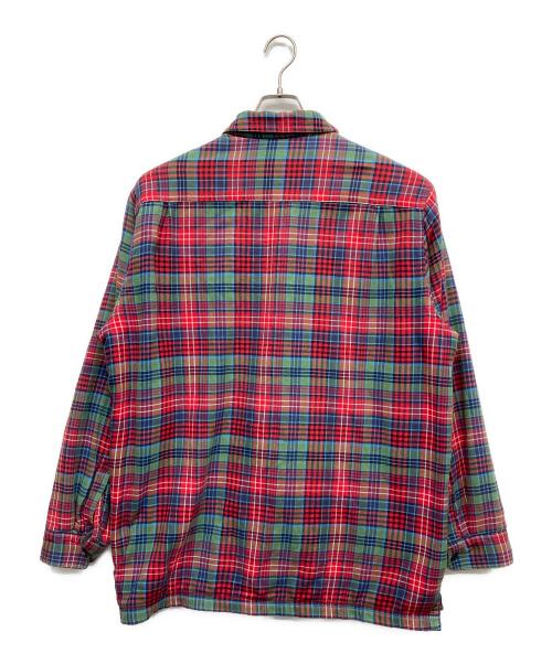 L.L.Bean（エルエルビーン）L.L.Bean (エルエルビーン) 裏フリースチェックシャツ レッド サイズ:Lの古着・服飾アイテム