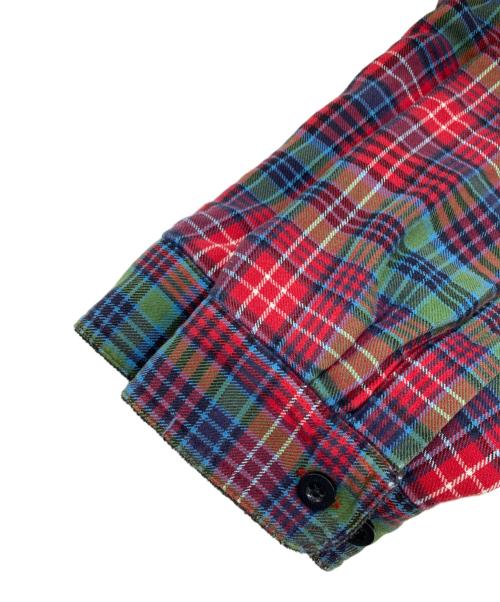 L.L.Bean（エルエルビーン）L.L.Bean (エルエルビーン) 裏フリースチェックシャツ レッド サイズ:Lの古着・服飾アイテム