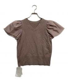 CELFORD（セルフォード）の古着「シアースリーブニットプルオーバー」｜ブラウン