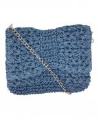 23区ニジュウサンク）の古着「2way ペーパー クラッチショルダーバッグ」｜ブルー