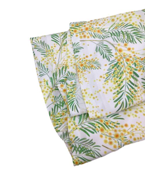 STRAWBERRY FIELDS（ストロベリーフィールズ）STRAWBERRY FIELDS (ストロベリーフィールズ) ノースリーブワンピース イエロー×グリーン サイズ:Mの古着・服飾アイテム